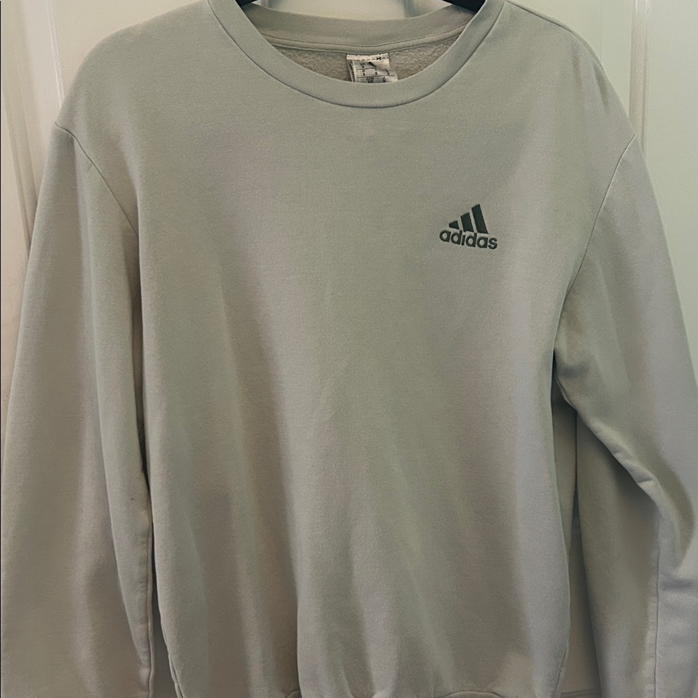 Oversized Adidas Light Green Crewneck Sweatshirt